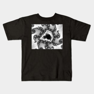 Monochrome Mandelbrot I Kids T-Shirt